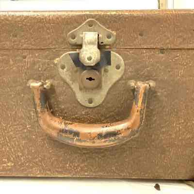1920's Shwayder Brothers Brown Suitcase