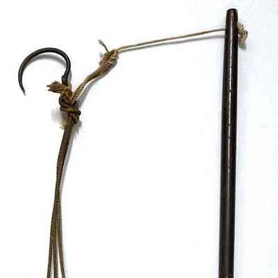 Wood Pole with Hook