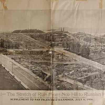 The Stretch of Ruin from Nob Hill to Russian Hill 1906