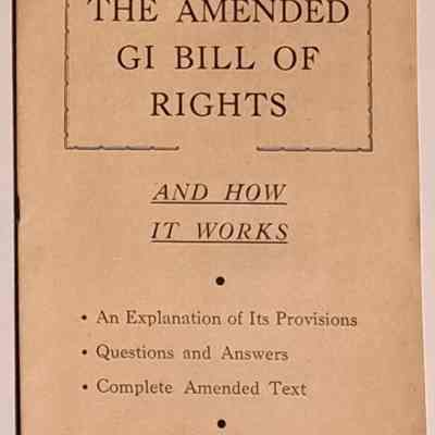 The Amended GI Bill of Rights