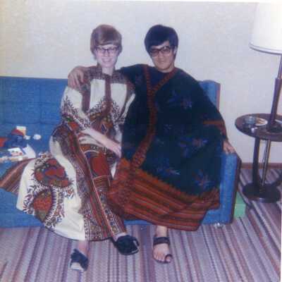 Photograph of Bruce Lee and Linda Cadwell