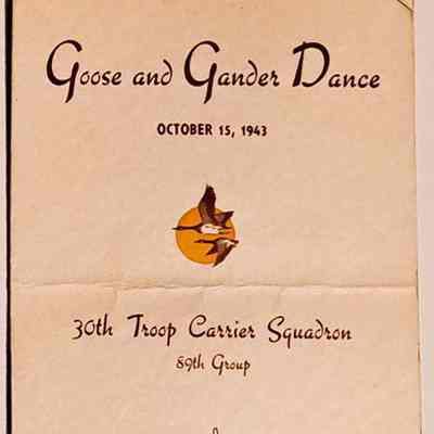 Dance program WWII