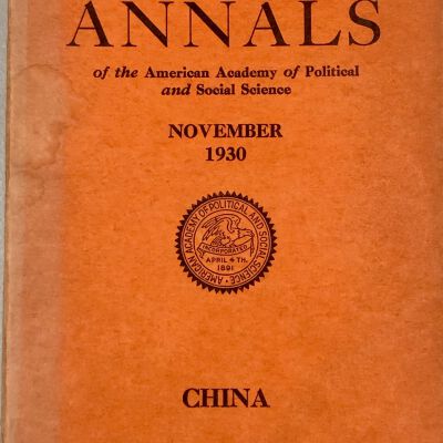The Annals of the American Academy of Political and Social Science