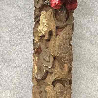 Wood candle holders - carved