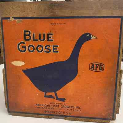 Blue Goose AFG Fruit Growers of LA Wood Crate