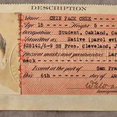 Certificate of Identity 1929