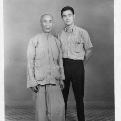 Photograph of Bruce Lee and Ip Man