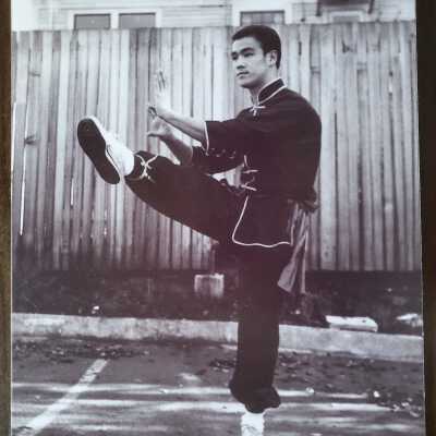 Photograph - Bruce Lee in Martial Arts pose
