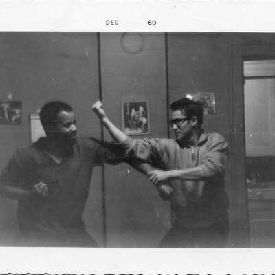Bruce Lee and Jesse Glover practicing