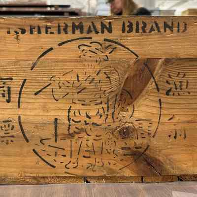 Fisherman Brand Wood Crate