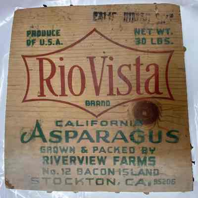 Rio Vista Asparagus Wood Crate Panel