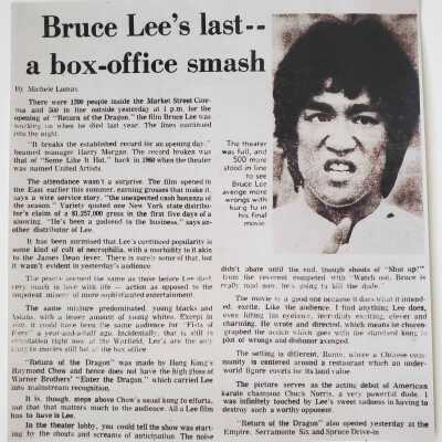 Return of the Dragon Film Review