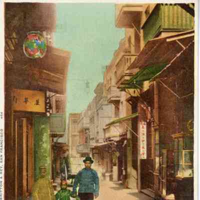 Postcard of San Francisco Chinatown