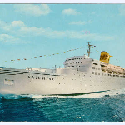 Postcard of a Cruise Ship