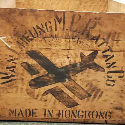 Wan Cheung M.C. Rattan Co. wood box
