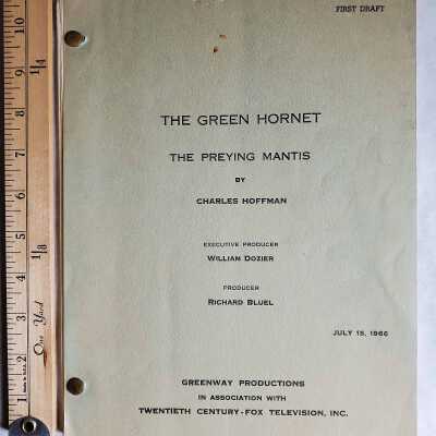 The Green Hornet - The Preying Mantis script