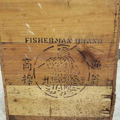 Fisherman's Brand wood box