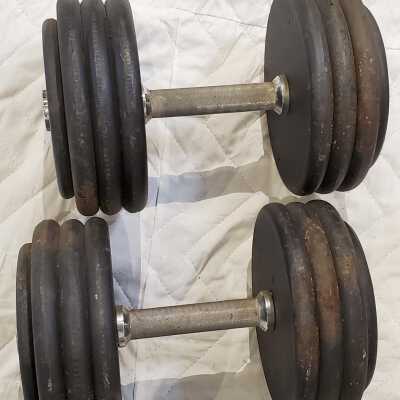 Hand barbell set