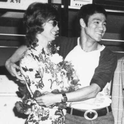 Photograph of Bruce Lee and Linda Cadwell