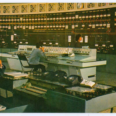 Postcard Set, China, Shanghai, Control Room of the Thermo-Power Plant