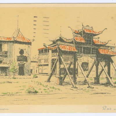 Postcard, Los Angeles, Chinatown, Chinatown, Los Angeles