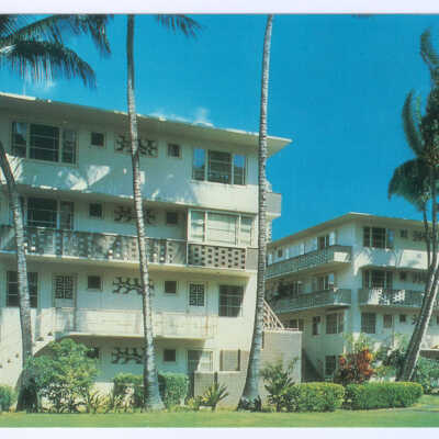 Postcard, Honolulu, Ala Wei Terrace Honolulu, Hawaii