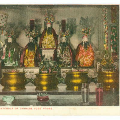 Interior of Chinese Joss House