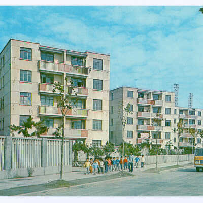 Postcard Set, China, Shanghai, A Scene of Living Quarters
