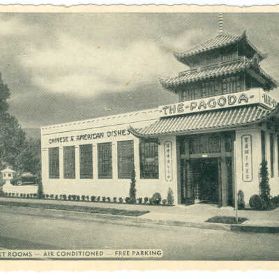 Postcard, Portland, The Pagoda Restaurant