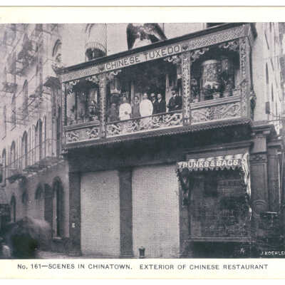 Postcard, Scenes in Chinatown. Exterior of Chinese Restaurant
