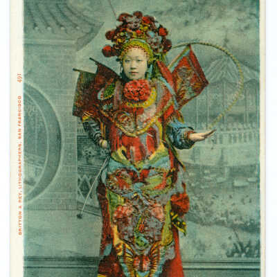 Chinese Actor Impersonating a Female Character, Chinese Theatre, 623 Jackson Street, San Francisco
