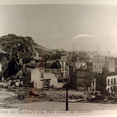 Photograph, Chinatown & Telegraph Hill, California & Stockton Sts, 1906, SF