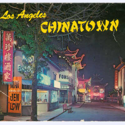 Postcard, Los Angeles, Chinatown, Los Angeles Chinatown