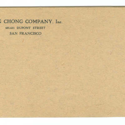 Sing Chong Company, Inc.