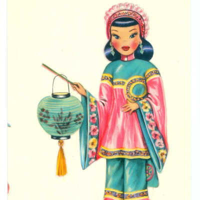 Postcard, Doll of China
