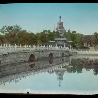Glass Lantern Slide, Temple