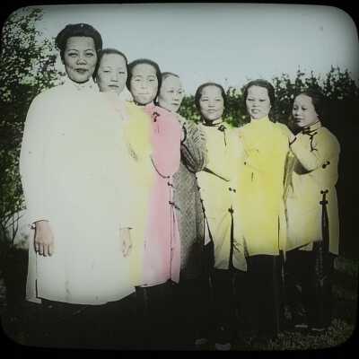 Glass Lantern Slide, Women