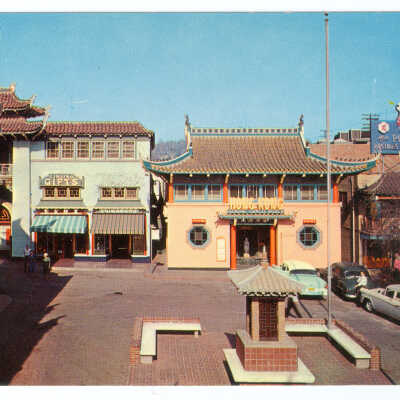 Postcard, Los Angeles, Chinatown, New Chinatown Plaza