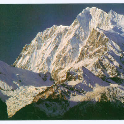 Postcard Set, China, Sichuan, Mt. Gongga's Snow Peaks at Hailuo Valley