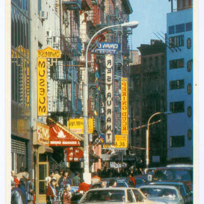 Postcard, New York, Chinatown, Chinatown, New York City