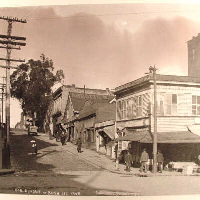 Photograph, Chinatown, Dupont & Bush Sts, 1905, SF