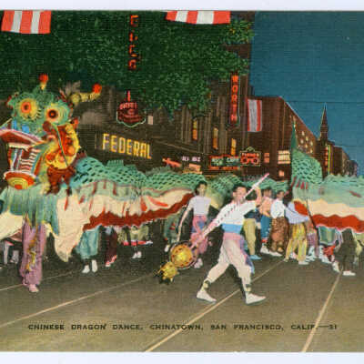 Chinese Dragon Dance, Chinatown, San Francisco, Calif.