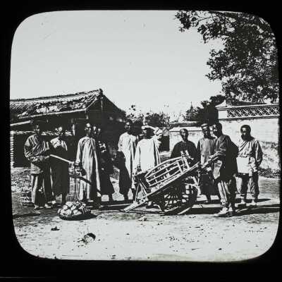 Glass Lantern Slide, Men