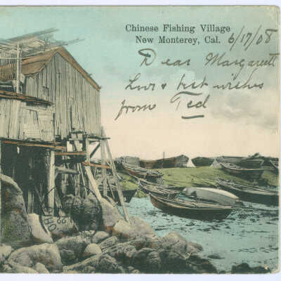 Postcard, Monterey, Chinese Fishing Village New Monterey, Cal.