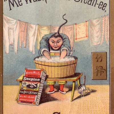 Me Wash-ee all Clean-ee-SOAPINE