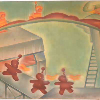 Fong Fong Bakery and Ice Cream Cafe Mural
