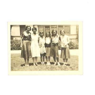 Lily Way Leong with 5 Other Girls in Front of Building 1