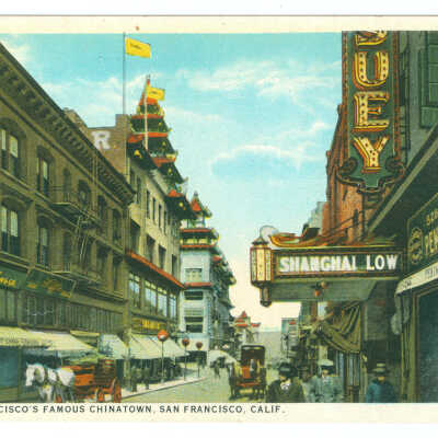Postcard, San Francisco, San Francisco's Famous Chinatown