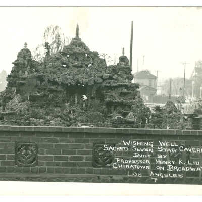 Postcard, Los Angeles, Chinatown, Wishing Well, Sacred Seven Star Cavern
