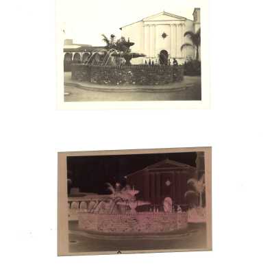 1939 World's Fair - Mission Trails Building and Fountain World's Fair Chinese Village Parade